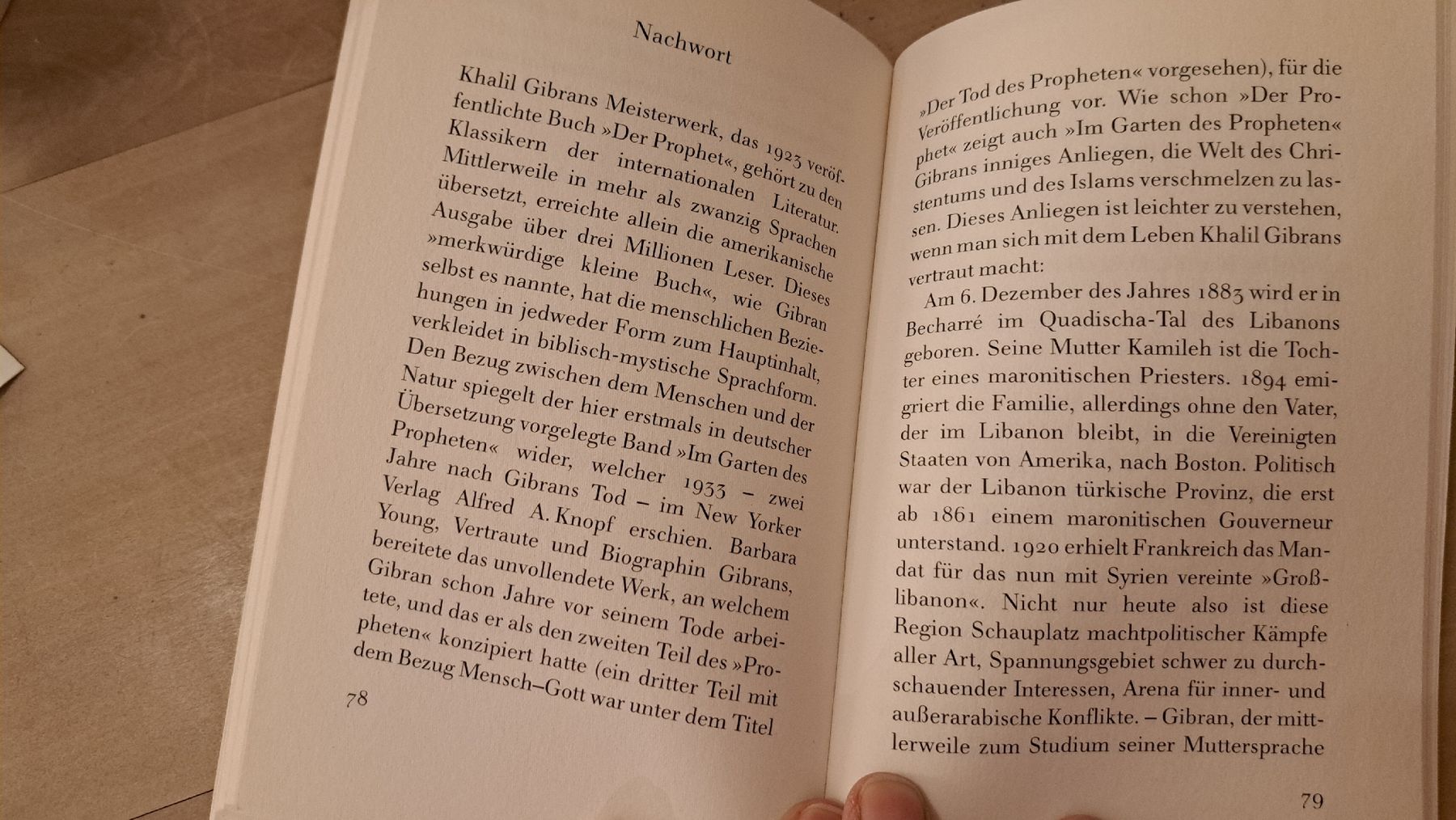 Libri: Khalil Gibran - Im Garten des Propheten – Usato da Zürich venduto da chusel 9