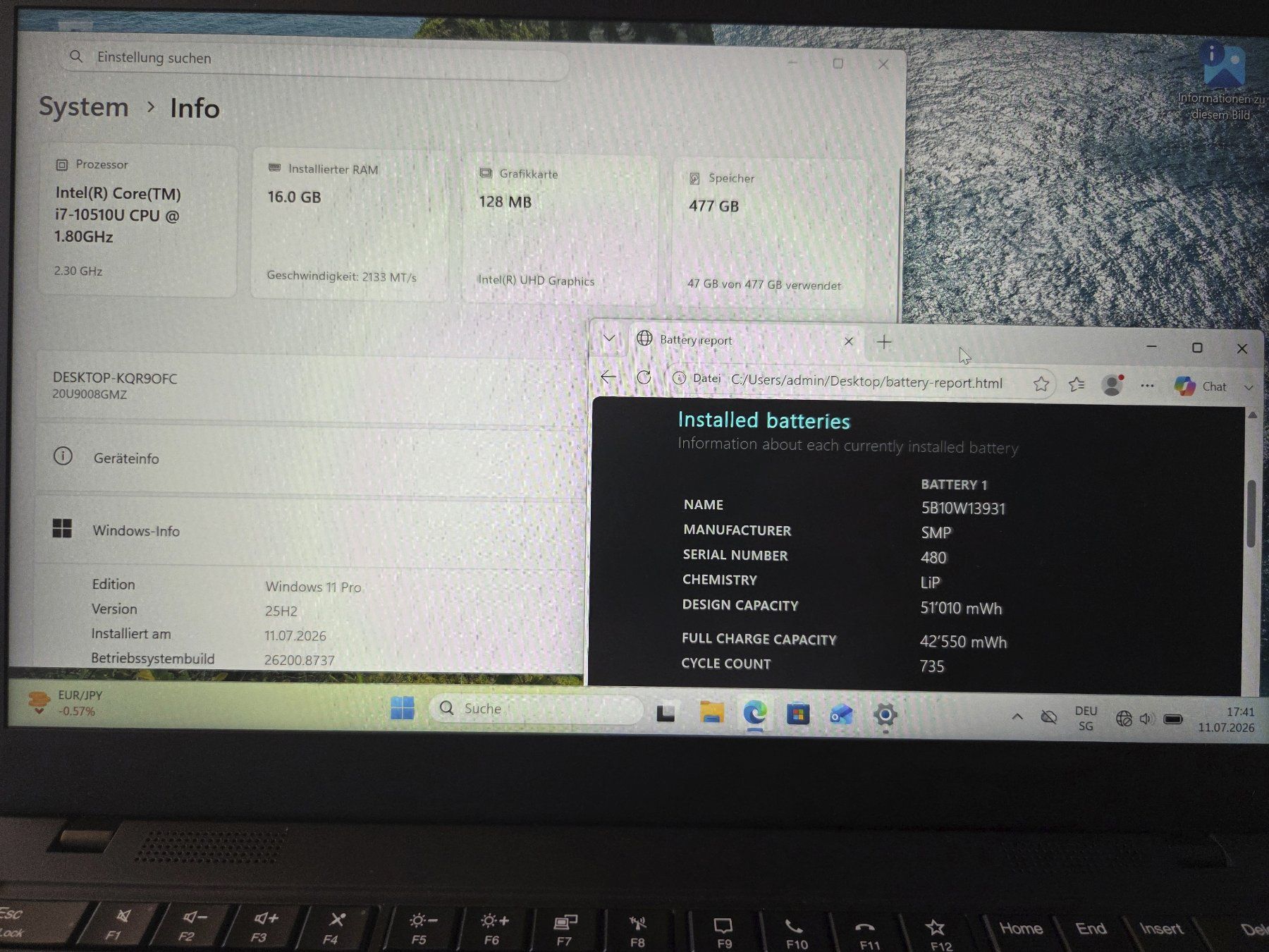 Lenovo Portables: Lenovo ThinkPad X1 Carbon 8th Gen – Défectueux à Bremgarten AG par joker_eat_world 5