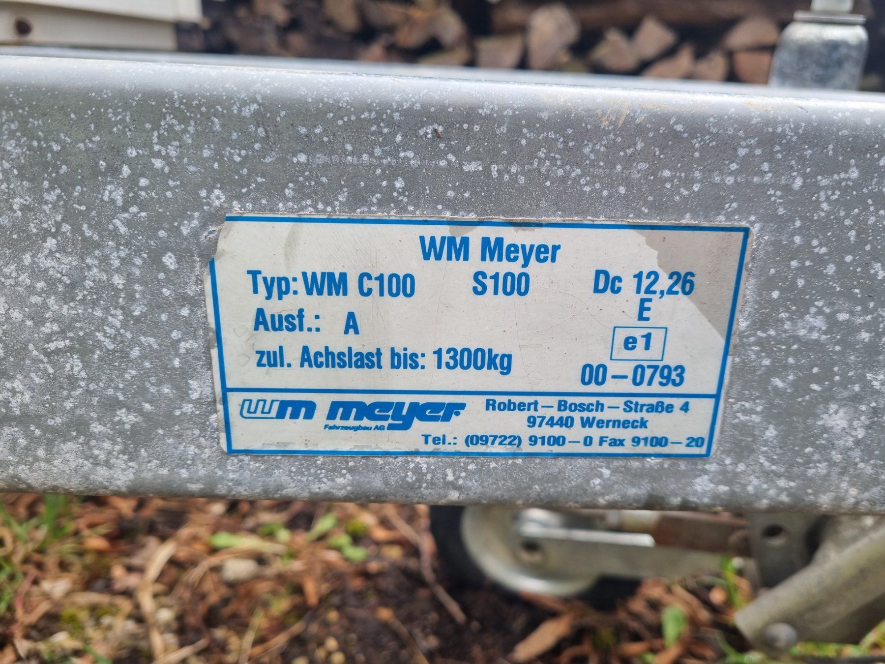 Wm Meyer Rimorchi: WM Meyer Anhänger – Usato da Oberhof venduto da ben_xr2d 2