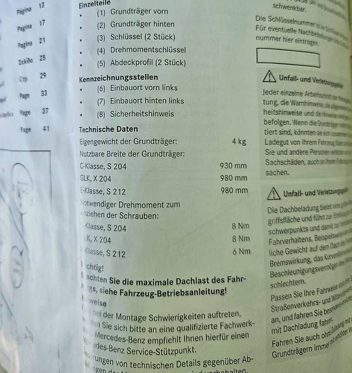 Dachträger: Mercedes Dachträger – Gebraucht aus Lengnau BE von orh_nqg6 4
