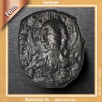 Antike byzantinische Münze / Romanos III.  /11. Jh. nCh.
