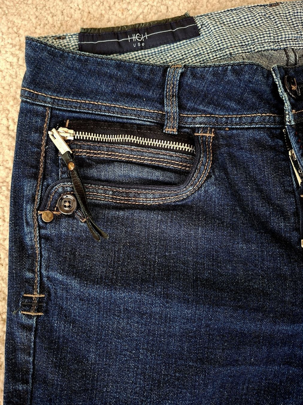 High Jeans: HIGH use Jeans dunkelblau Grösse 42 – Neu (gemäss Beschreibung) aus Basel von Cerich 1
