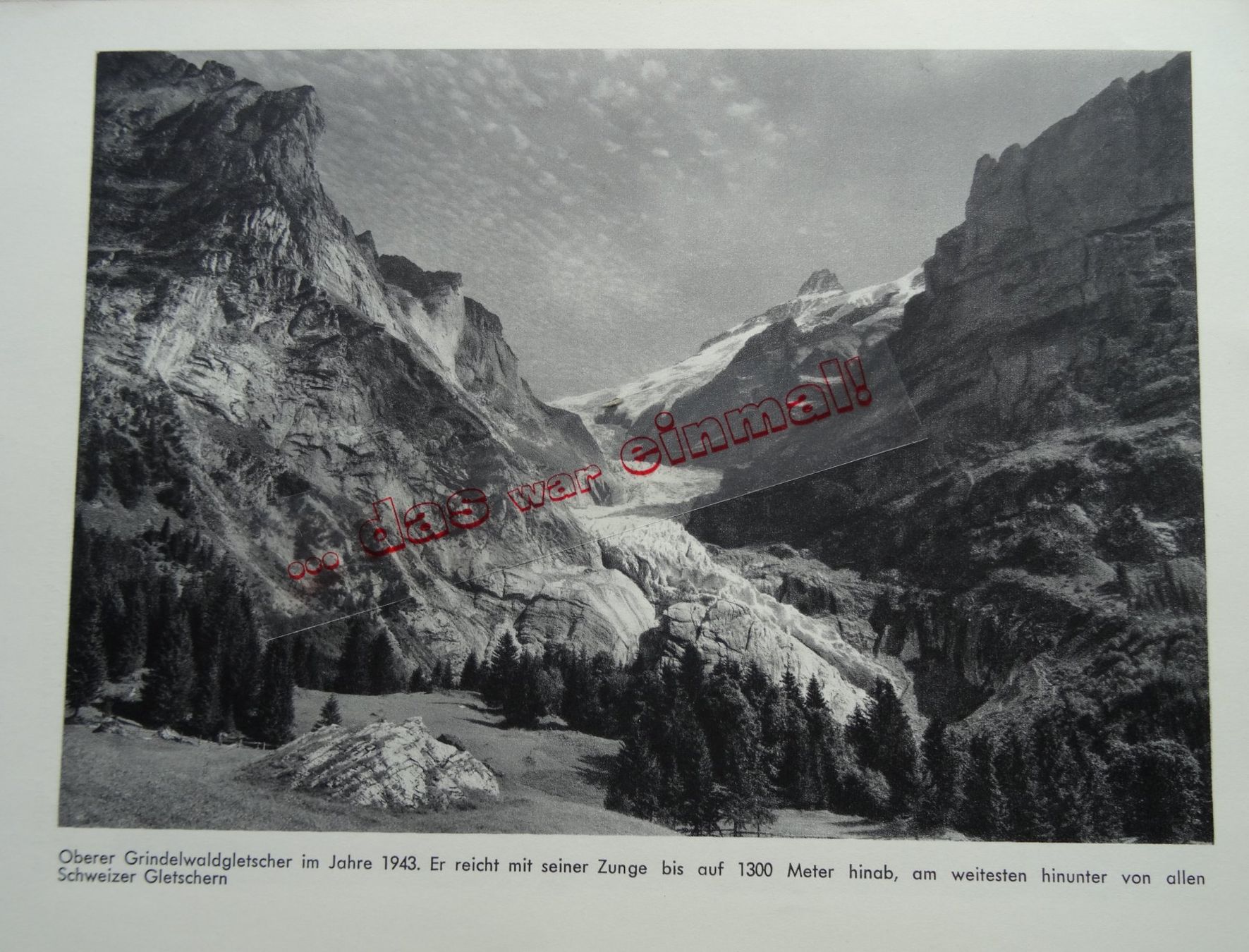 Ansichtskarten: Bern Grindelwald Gletscher  anno 1945 – Gebraucht aus Safnern von Wstussi