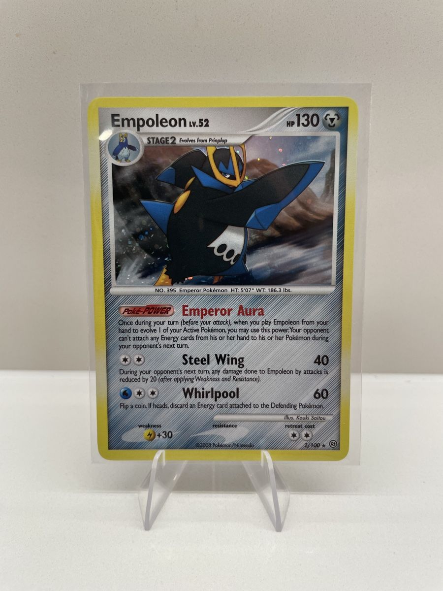 Pokémon Carte collezionabili: Empoleon LV.52 Holo Diamond & Pearl Stormfront 2008 – Usato da Arlesheim venduto da WungaBunga