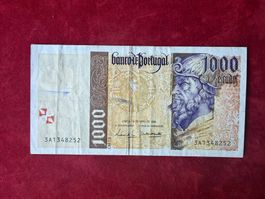 PORTUGAL - 1000 Escudos 18 Abril 1996 - Pedro Alvares CABRAL
