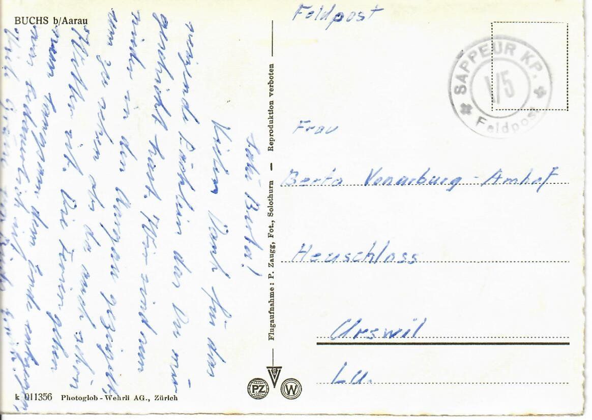 Cartes postales: Buchs bei Aarau – D'occasion à Hochdorf par Ziegel-16 1