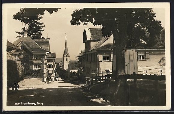 Cartoline postali: Hemberg /Togg., Strassenpartie mit Blick – Usato da Berlin venduto da bartko-reher