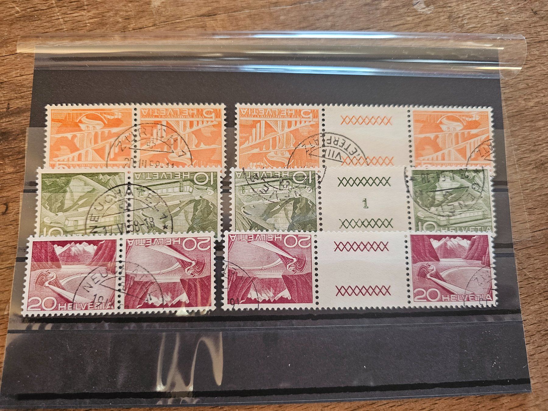Alle Briefmarken: CH Tête-bêche K41-K43 / S60-S62 – Gebraucht aus Monte Carasso von giave