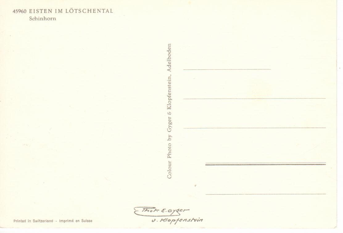 Cartoline postali: Eisten im Lötschental – Usato da Wolhusen venduto da Curver9 1
