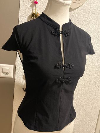 Damen Bluse schwarz von Pull & Bear Gr. S