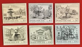 VATIKAN SATZ MONUMENTI BRUNNEN 1975** POSTFRISCH