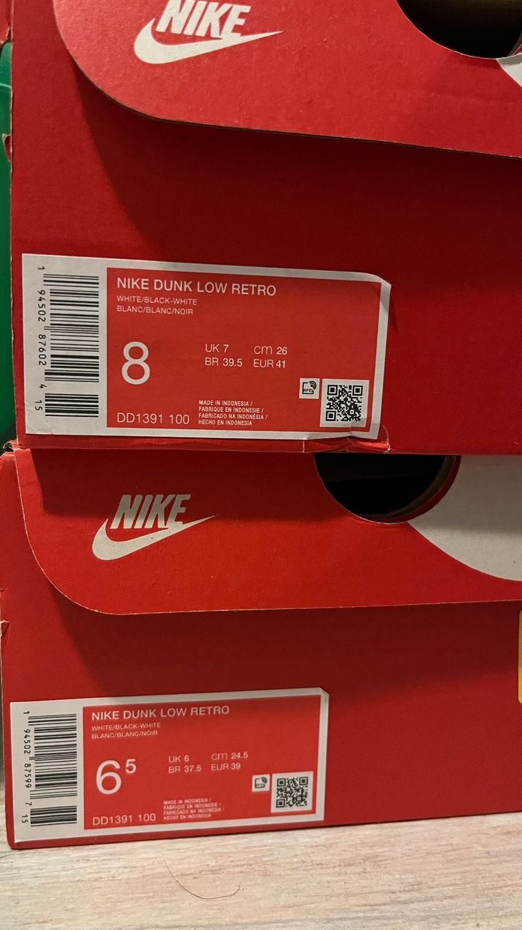 Nike Herrenschuhe: Nike Dunk Low Black White Panda, Gr.39 – Neu und originalverpackt aus Yverdon-les-Bains von drendrobates 1