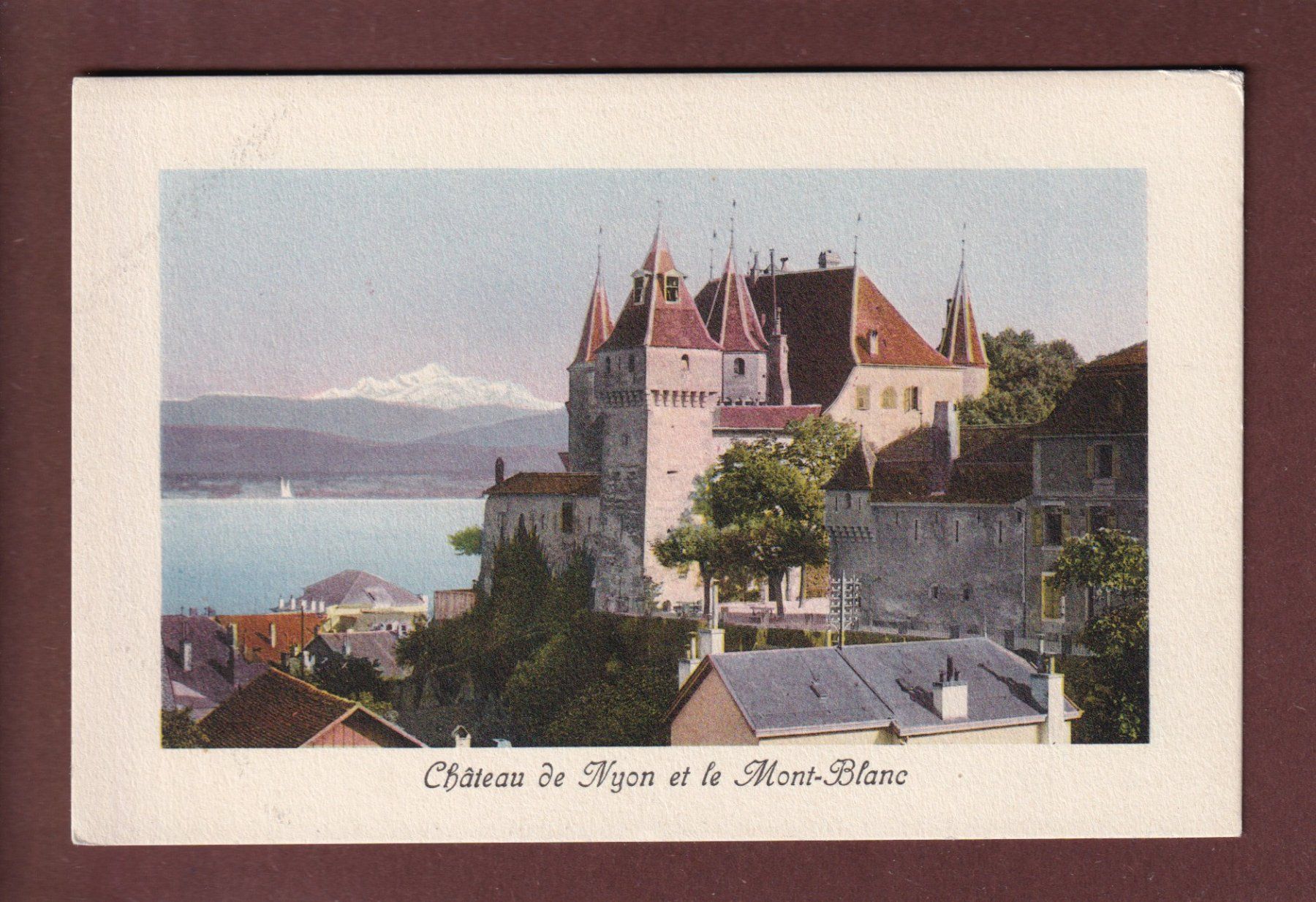 Cartoline postali: NYON - Le Château – Usato da Pully venduto da nicecards