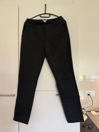H&M Businesshose, Dunkelgrau meliert, Grösse 36, Top Zustand