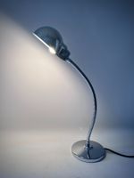 Vintage Chrom Tischlampe, Schwanenhals, Italien, 1960er