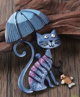 jolie Broche chat bleue unique/ SVP lisez bien le texte
