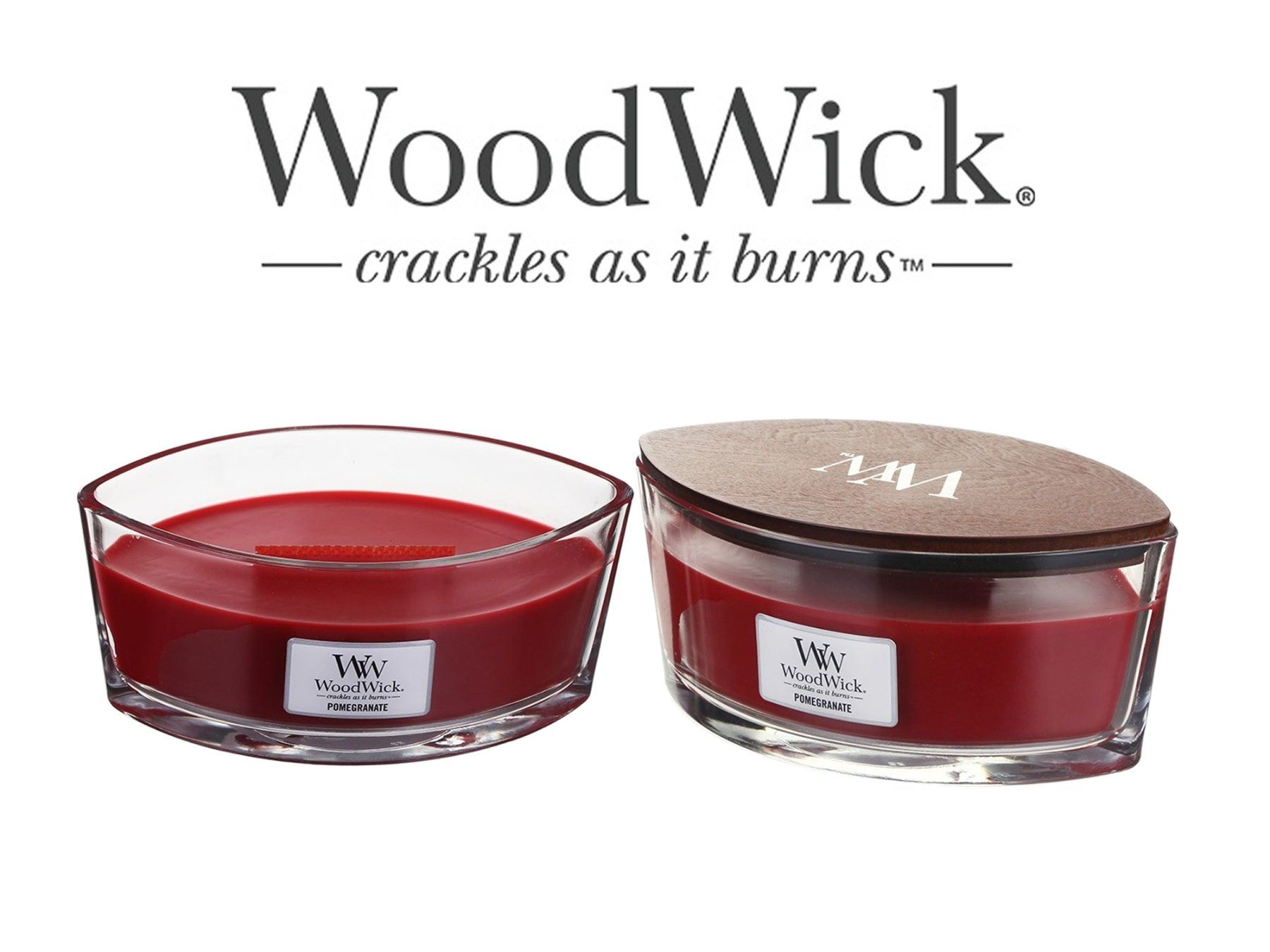 Yankee Candle Kerzen: WoodWick Pommegranate Ellipse – Neu und originalverpackt aus Langwiesen von rtWebshop