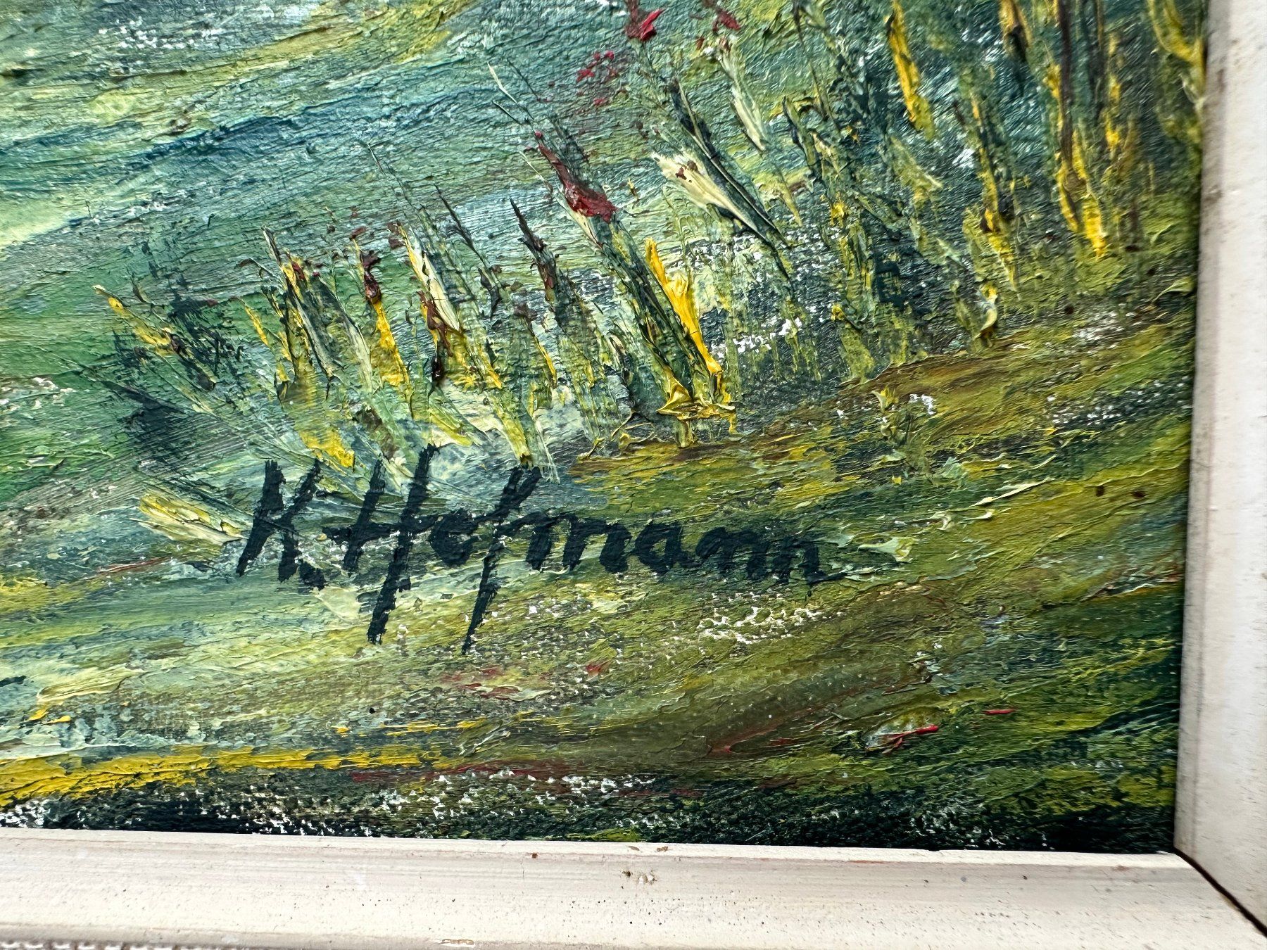 Dipinti: Gemälde Bild Maler Hofmann Leinwand signiert – Usato da Buochs venduto da 3092markus 2