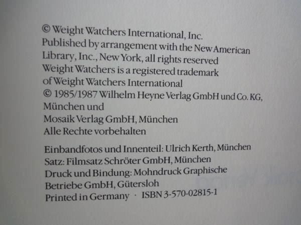 Libri: Weight Watchers 420 Rezepte – Usato da Chur venduto da omonia 1