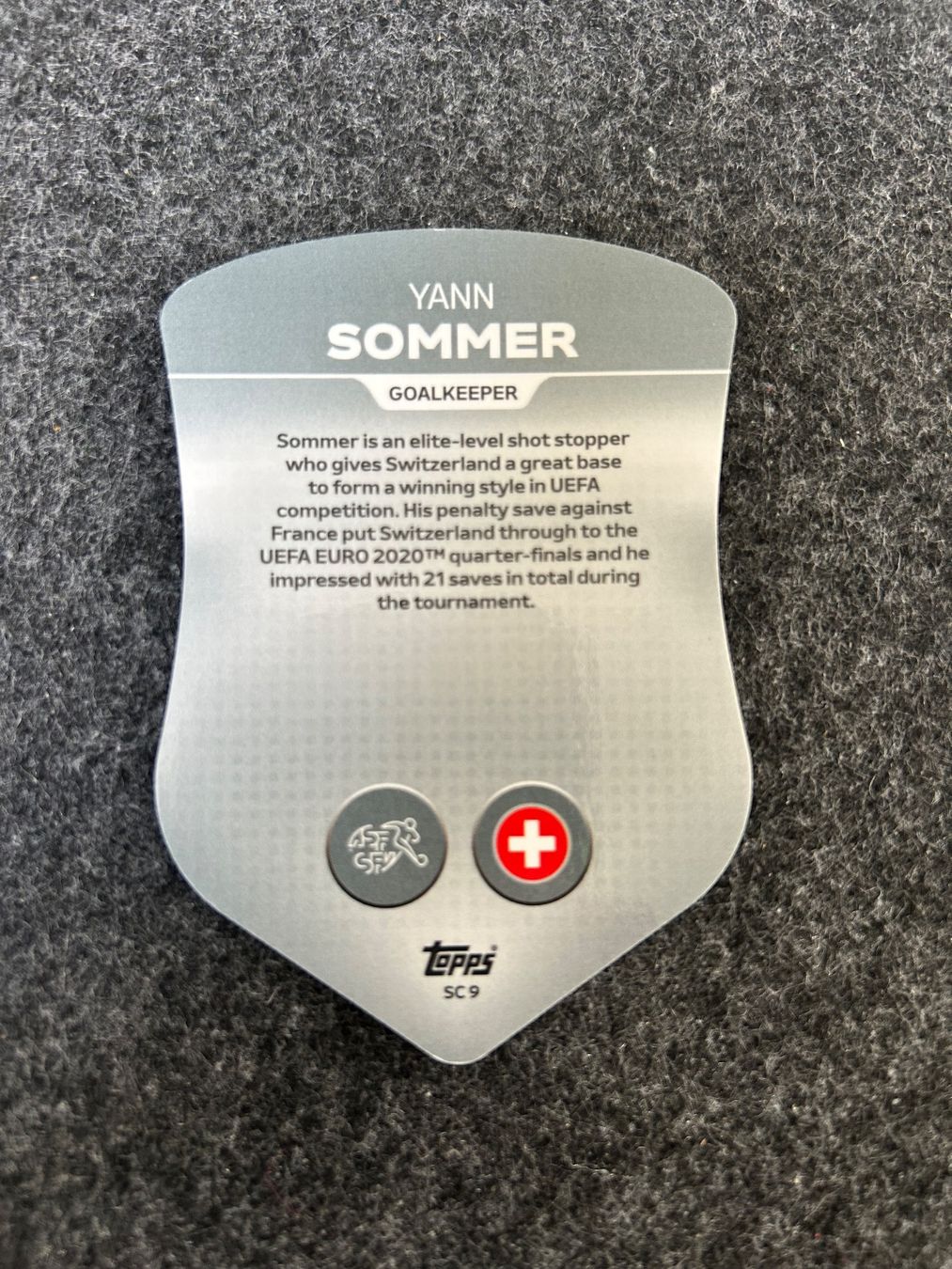Topps Carte collezionabili: Match Attax / Yann Sommer/ Chrome – Usato da Köniz venduto da Elbofeton 1