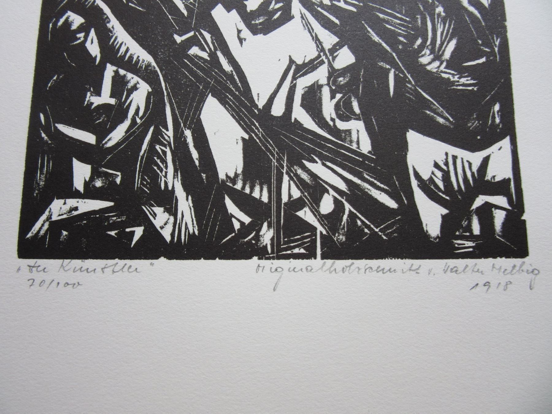 Xilografie: WALTER HELBIG  ORIGINAL HOLZSCHNITT – Usato da Gersau venduto da grafik-kunst 2