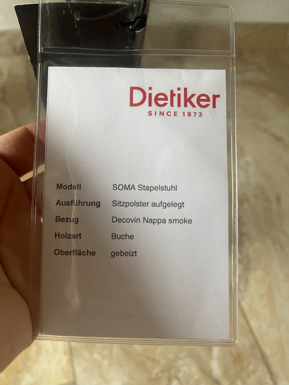 Dietiker Stühle: Dietiker Somo Nappa smoke massive Buche Neu – Neu (gemäss Beschreibung) aus Dietikon von Nissaa 7
