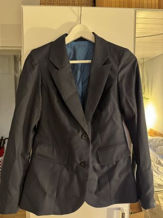 Mass Geschneidete Damen Blazer dunkelblau Guten Zustand