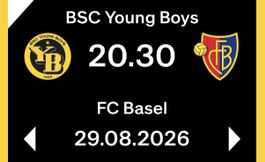 Ticket BSC Young Boys gegen FC Basel 29.08.2026