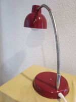 Coole Rote Schwanenhals Tischlampe 1960er