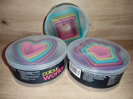 Set Ausstechformen, Cupcake, Herz & Quadratisch, Neu
