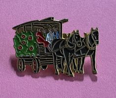 Pin Antike Kutsche  Pferdegespann, Vintage Schmuck!