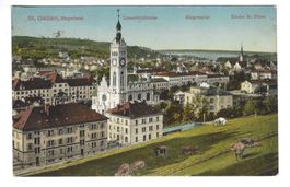 AK alt St.Gallen Bürgerheim Panorama 1911