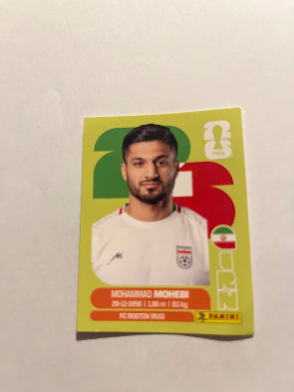 Panini Cartes à collectionner: FIFA World Cup 2026 - Panini; IRN 16 - Mohammad Mohebi – Neuf (Voir description) à Würenlos par ertanural