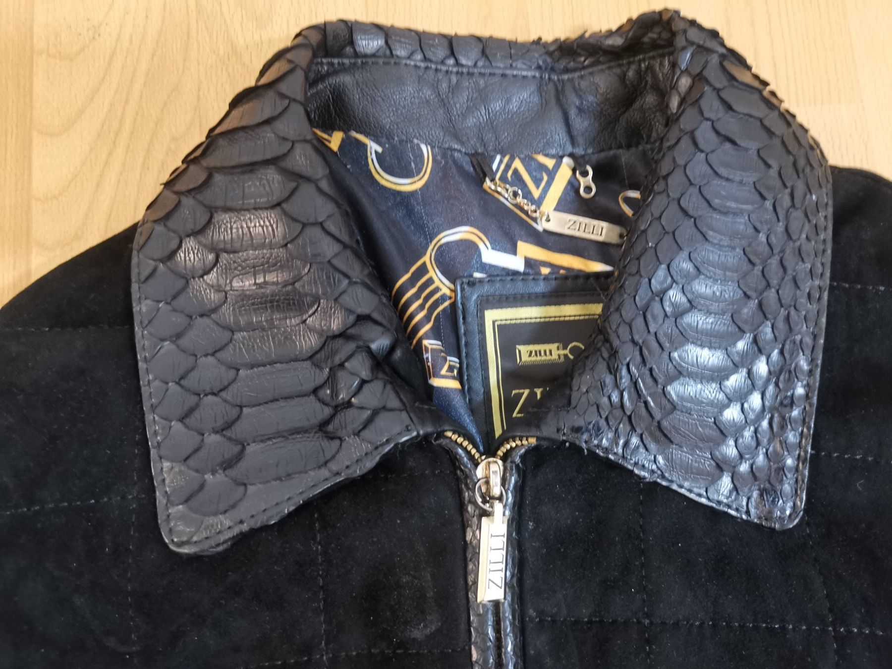 Giacche: ZILLI Luxus Wildlederjacke mit Pythonleder, GR 52/54 M L – Usato da Pfäffikon SZ venduto da mat_qgm9 1