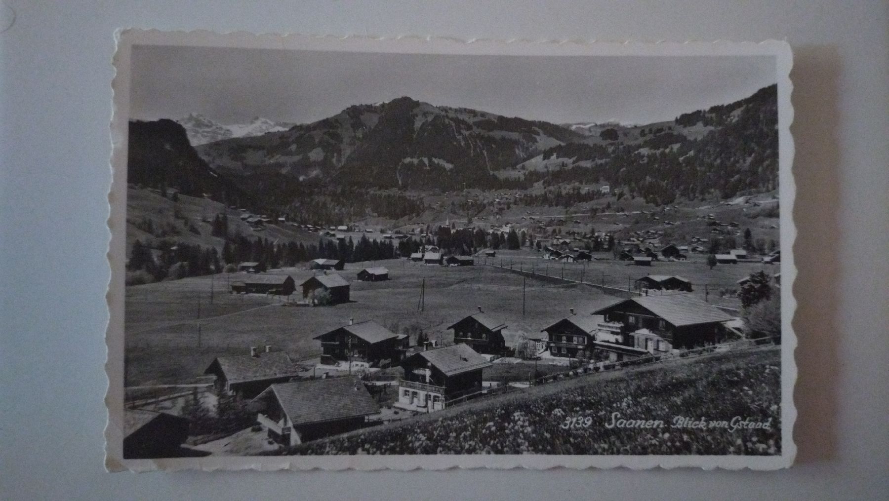 Cartoline postali: Saanen Blick von Gstaad 1962 – Usato da Farvagny-le-Grand venduto da LaCaverne