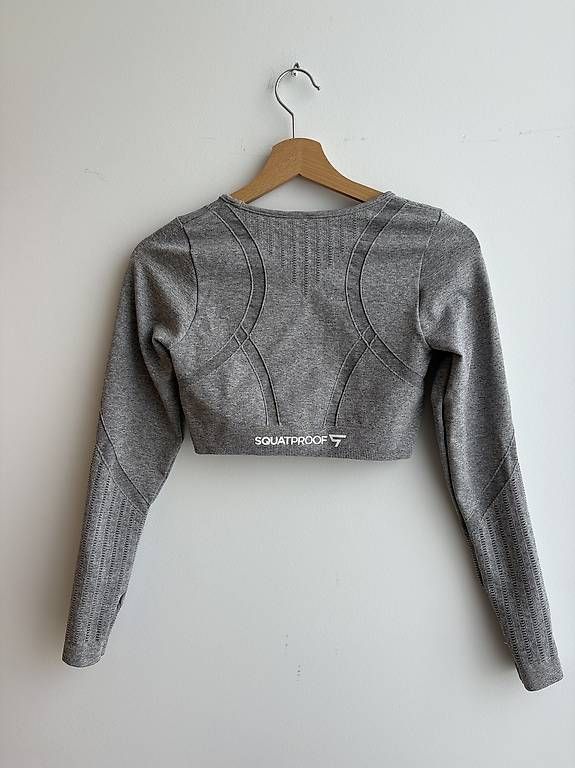 Tops: Squatproof Crop Top langarm Gr. S hellgrau – D'occasion à Schaffhausen par Miorajah 1