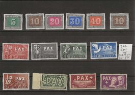 timbre PAX 262-274 et 263 Pf TOP** SBK 700.--