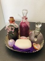 Körperpflege Beauty Flacon Badezimmer Deko Glasflaschen