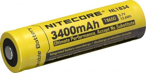 Accessori: Nitecore Li-ion Akku Typ 18650 mit 3400m – Nuovo e nell'imballaggio originale da Hünenberg venduto da Akkushop-Schweiz