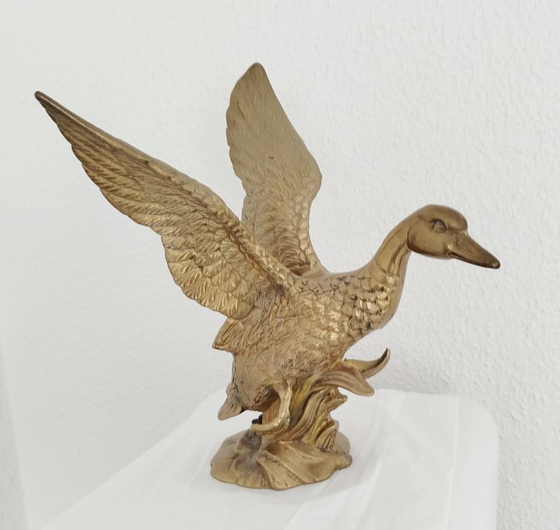 Ente aus Messing ein Meisterwerk voll gefüllt | Kaufen auf Ricardo