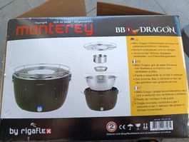 Lotusgrill BBQ Dragon Monterey Tischgrill mit Ventilator neu