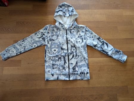 Anime Manga Hoodie mit Reissverschluss