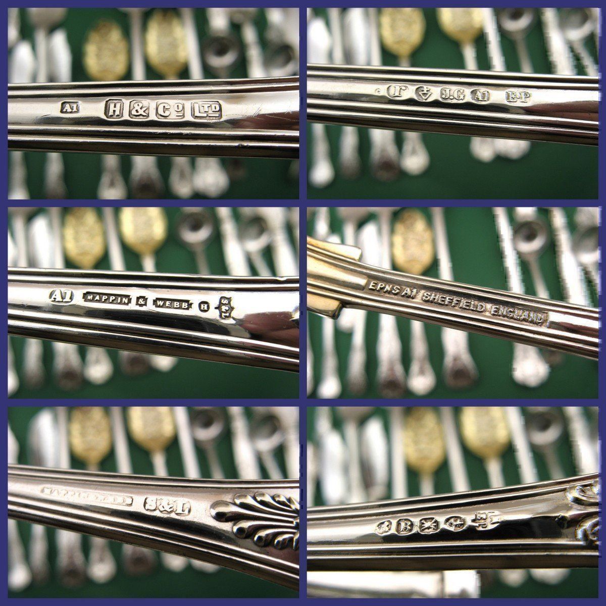 Set di posate: 18 COUVERTS SERVICE KING PATTERN ANGLAIS Vorlegebestecke – Nuovo (secondo la descrizione) da Noville venduto da novar 9