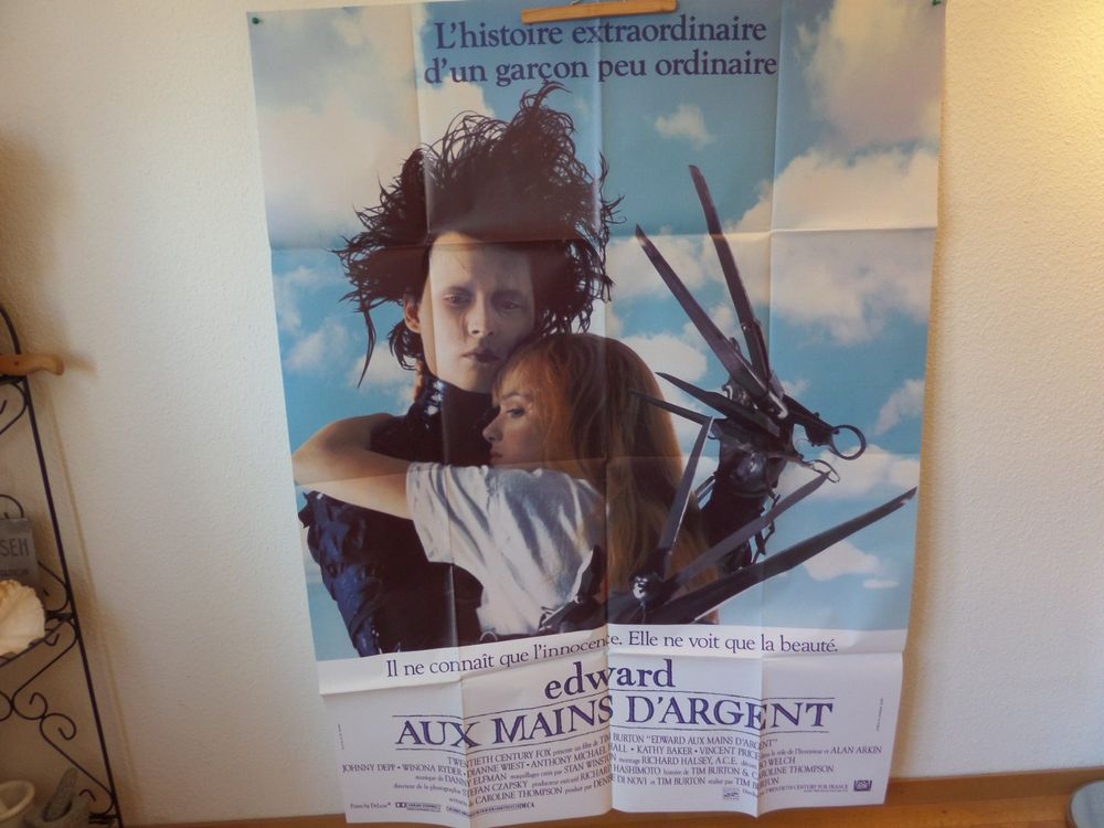 Edward Mit Den Scherenhänden Poster 30x45cm - Leinwand Druck Ungerahmt Für Wohnzimmer