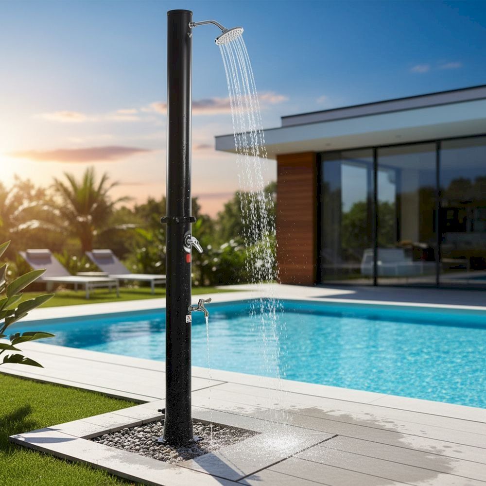 Schwimmbad: Solardusche Gartendusche 35L Schwarz – Neu und originalverpackt aus Bottighofen von zaap 3