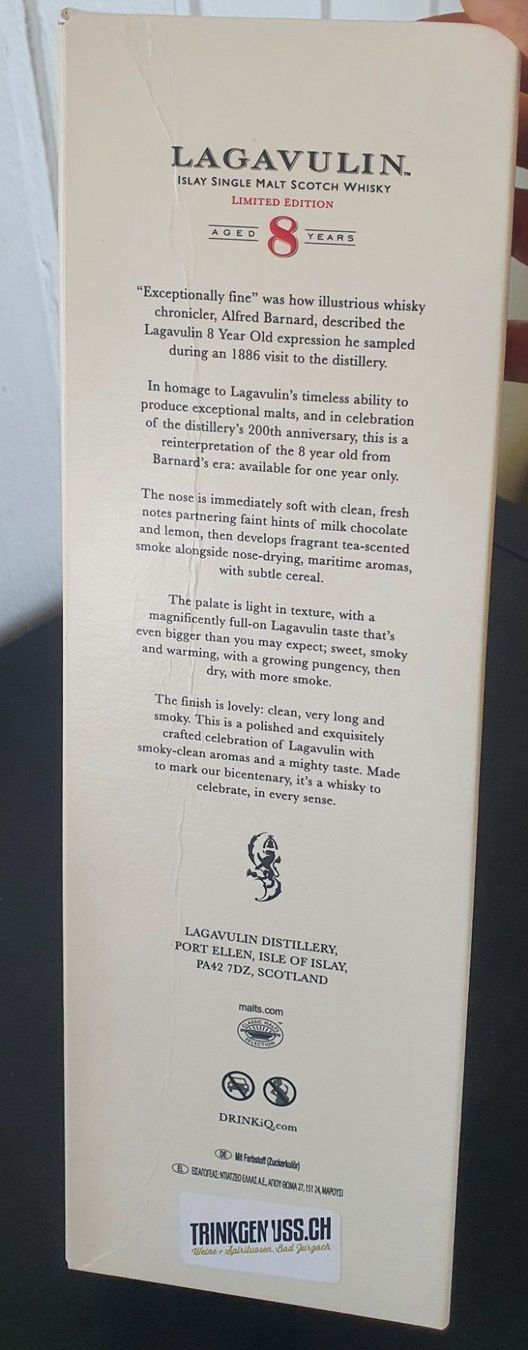 Lagavulin Spirituosen: Lagavulin 8years 200th Anniversary – Neu (gemäss Beschreibung) aus Langnau am Albis von jer_pm72 5