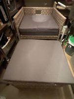 2x Sessel und 2x Hocker 