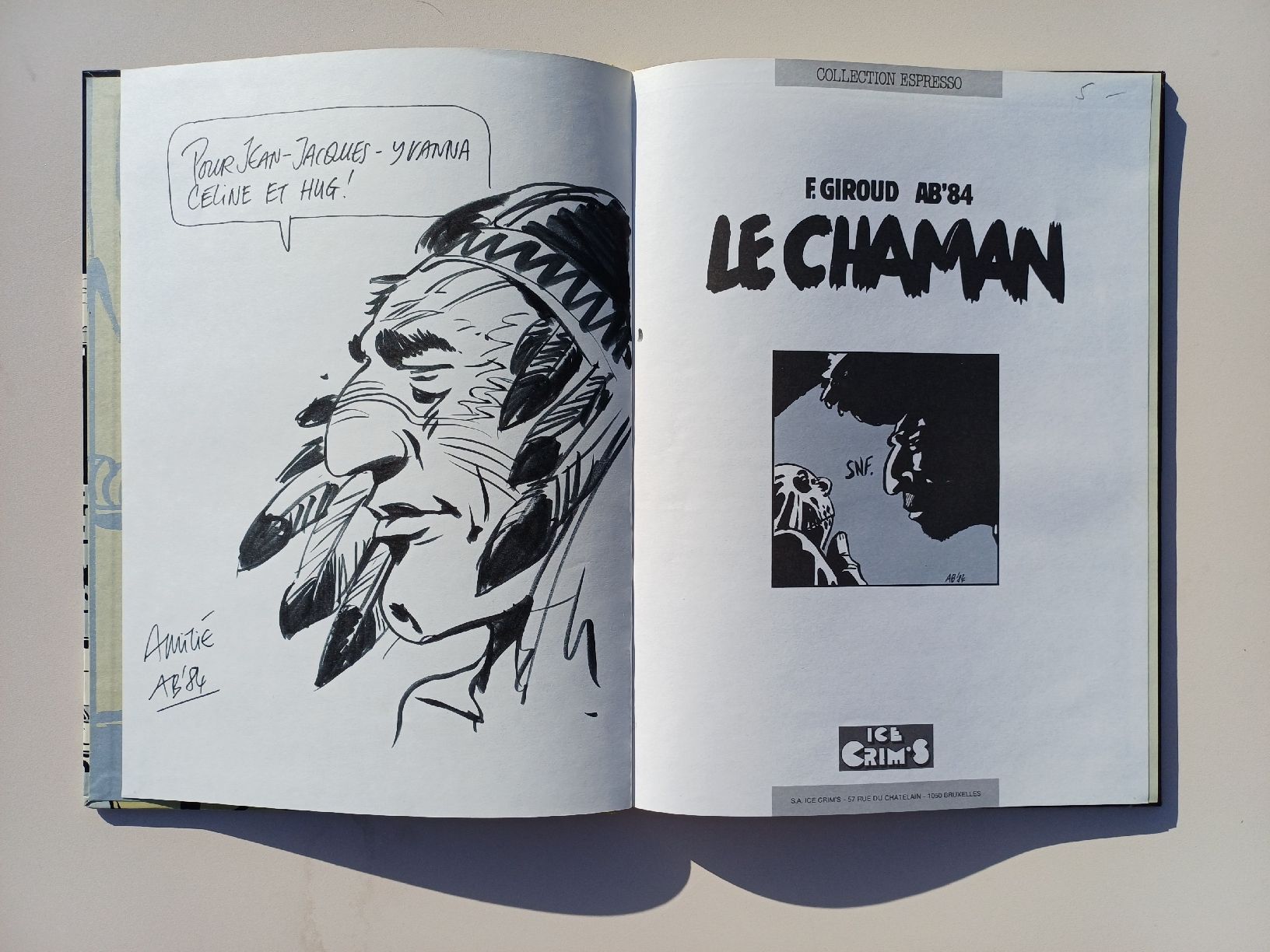 Fumetti: BD F.Giroud - AB'84 "Le chaman" – Usato da Begnins venduto da Drastic-Sound 2