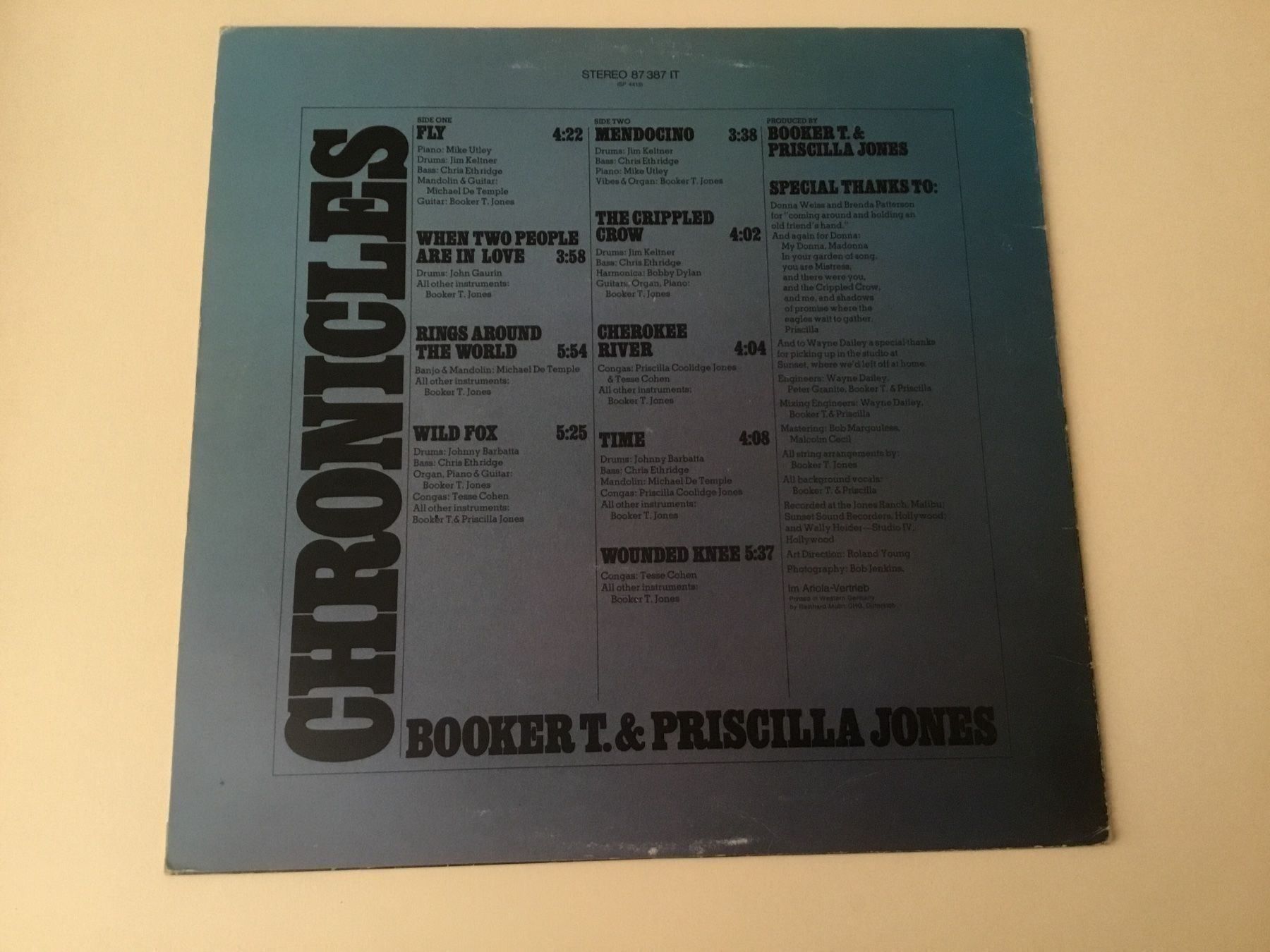 Dischi in vinile: Booker T. & Priscilla Jones / Chronicles – Nuovo (secondo la descrizione) da Kreuzlingen venduto da Schuggerman 1