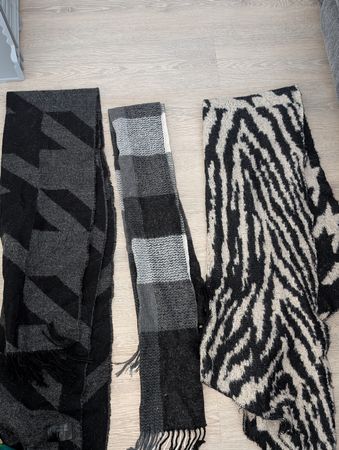 3 Schals Muster Mix gebraucht